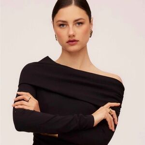 Elegant Black Off-Shoulder Dress